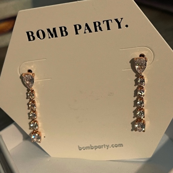 RBP 3156 Diamond Cubic Zirconia Earrings - Picture 1 of 2